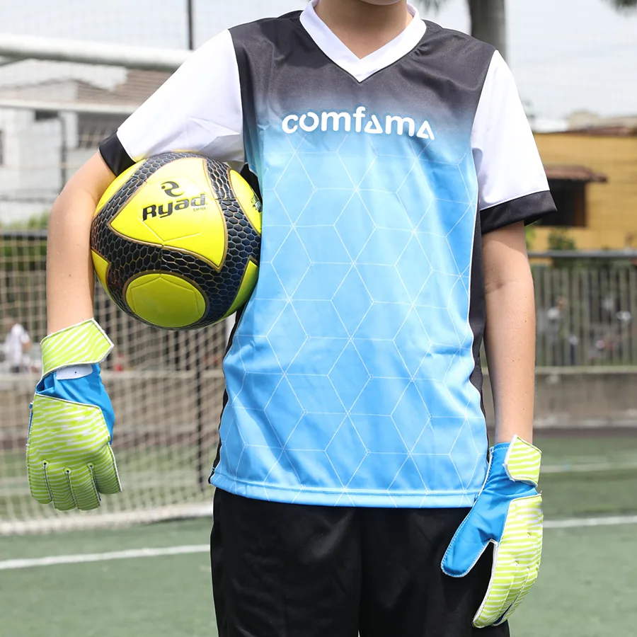 Uniforme Fútbol Comfama, Azul x Negro